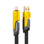 Vyvylabs Elite Series two-for-two Fast Charging Cable U+C to C+L 100W 1.2M Black VCSHY65-BK